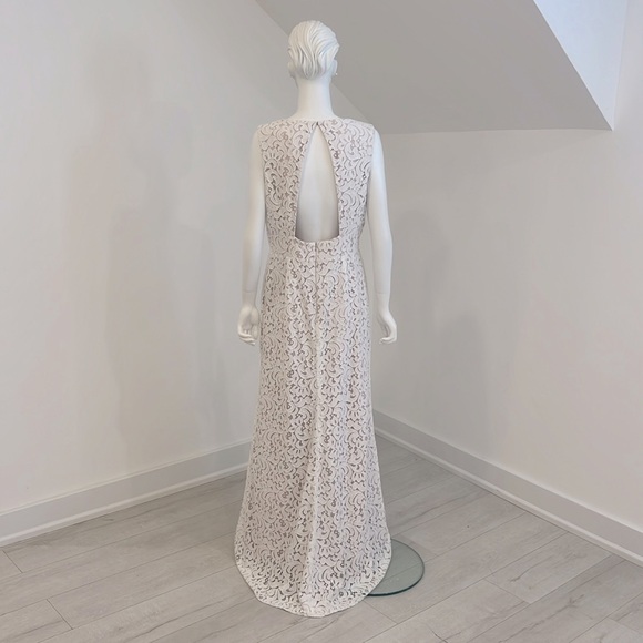 SAMPLE SALE NWT LELA ROSE SIZE 16 Ivory lace/Cameo(blush). Pristine condition. - Picture 4 of 7